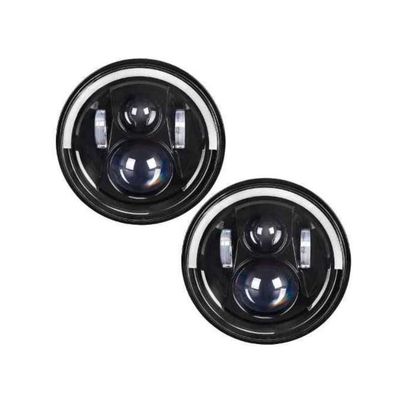 Pareja faros LED 7'' ANGEL EYES de 70W Y60